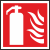 Знаки безопасности ISO Огнетушитель переносной
